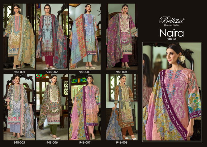 Naira Vol 66 By Belliza Daily Wear Cotton Printed Dress Material Wholesalers In Delhi
